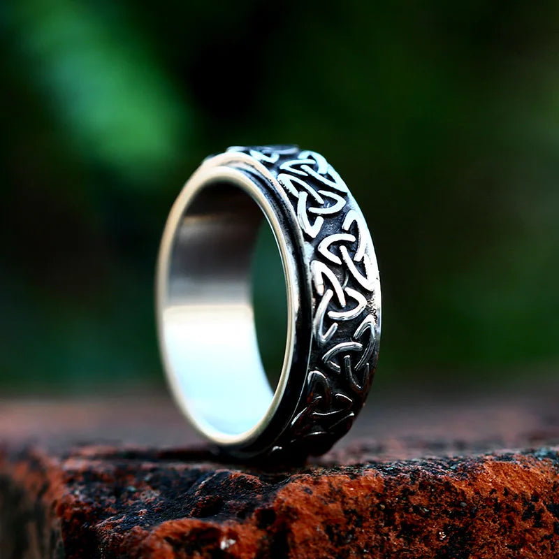 Celtic Triquetra Fidget Spinner Ring The Pagan Trader