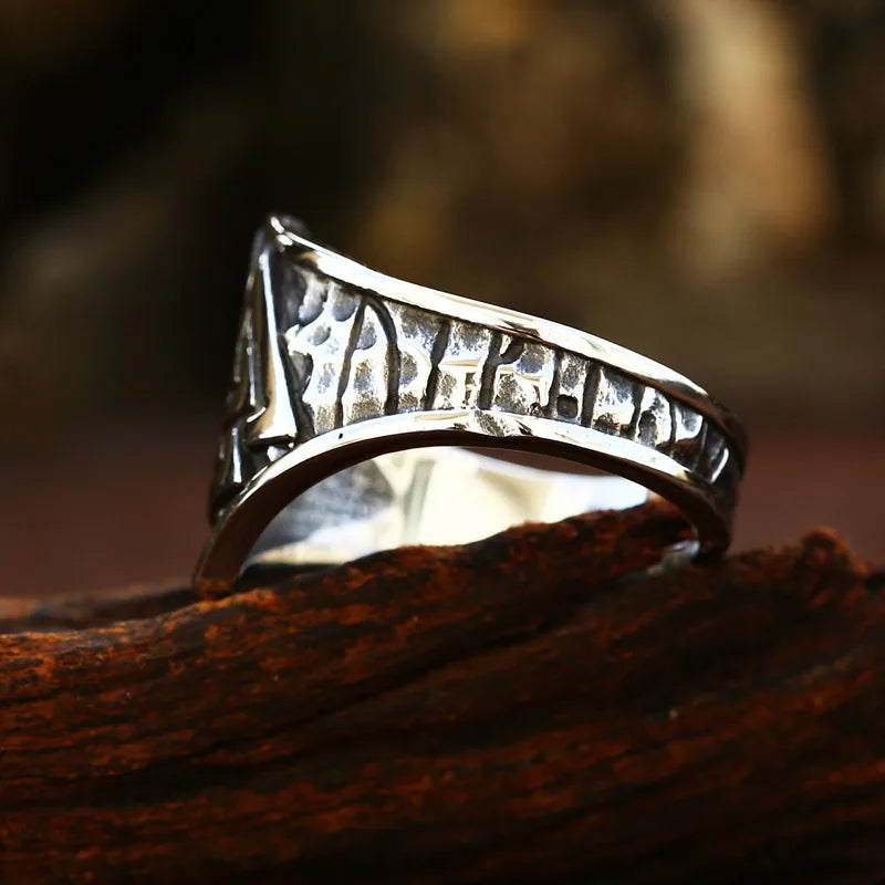 Valknut Crown Ring The Pagan Trader