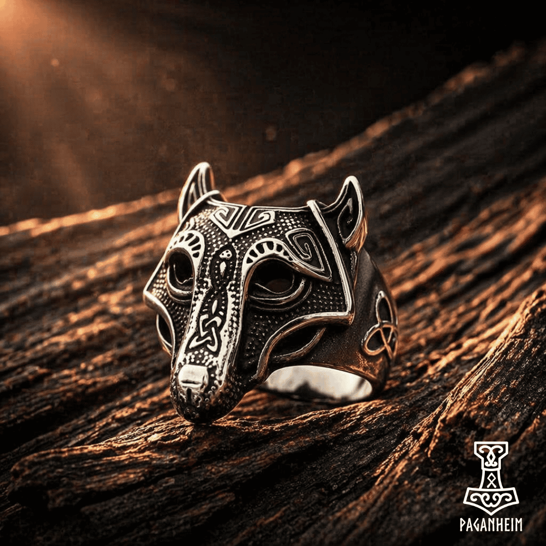 Fenrir's Oath - Old Norse Mythology Wolf Ring | Viking & Pagan Jewelry