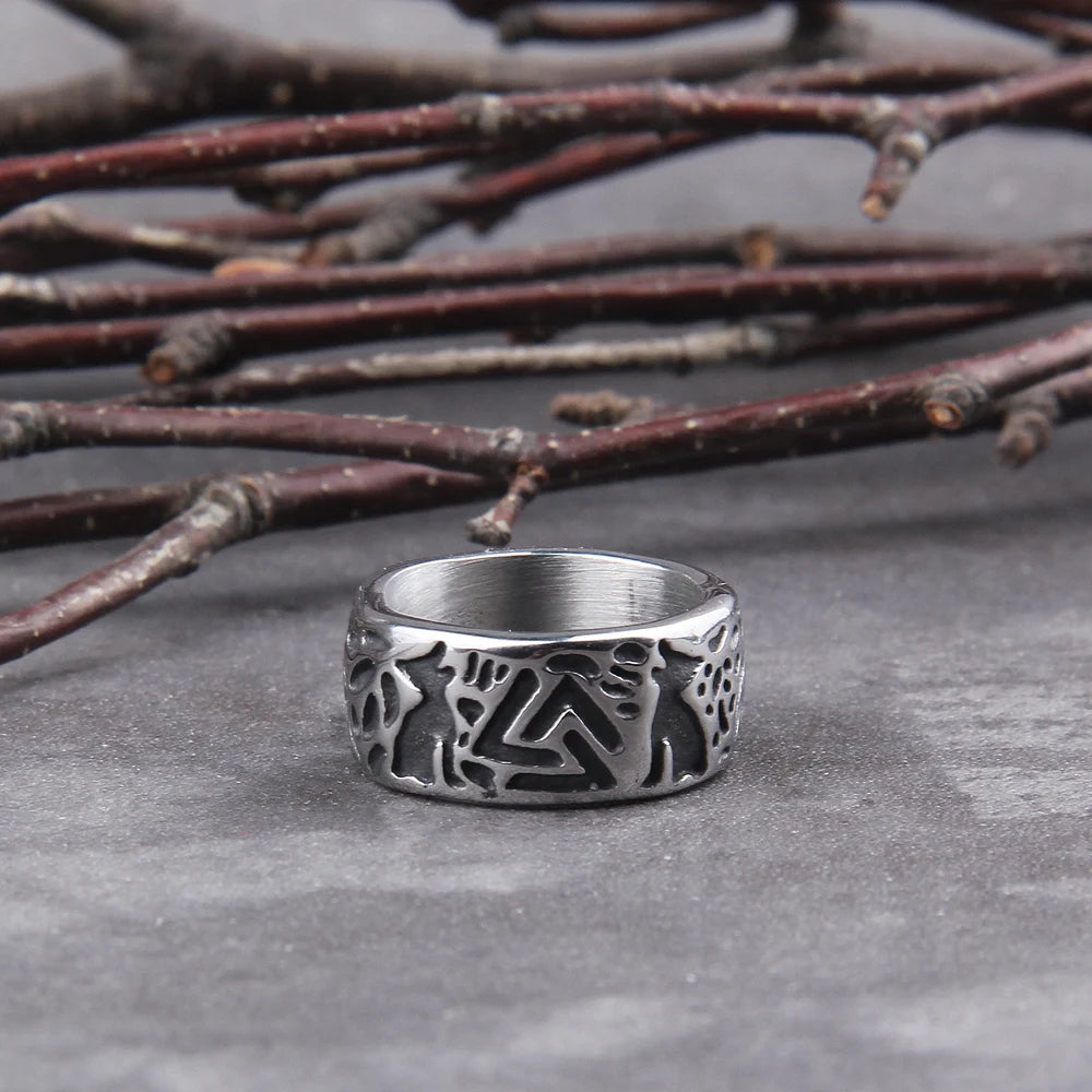 Geri Freki Valknut Norse Viking Ring Paganheim