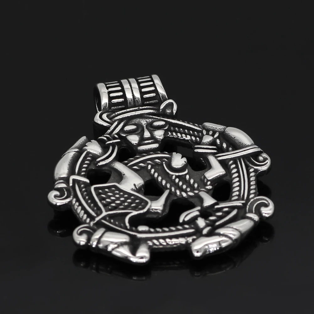 Borre Art Pagan Loki Necklace Amulet The Pagan Trader