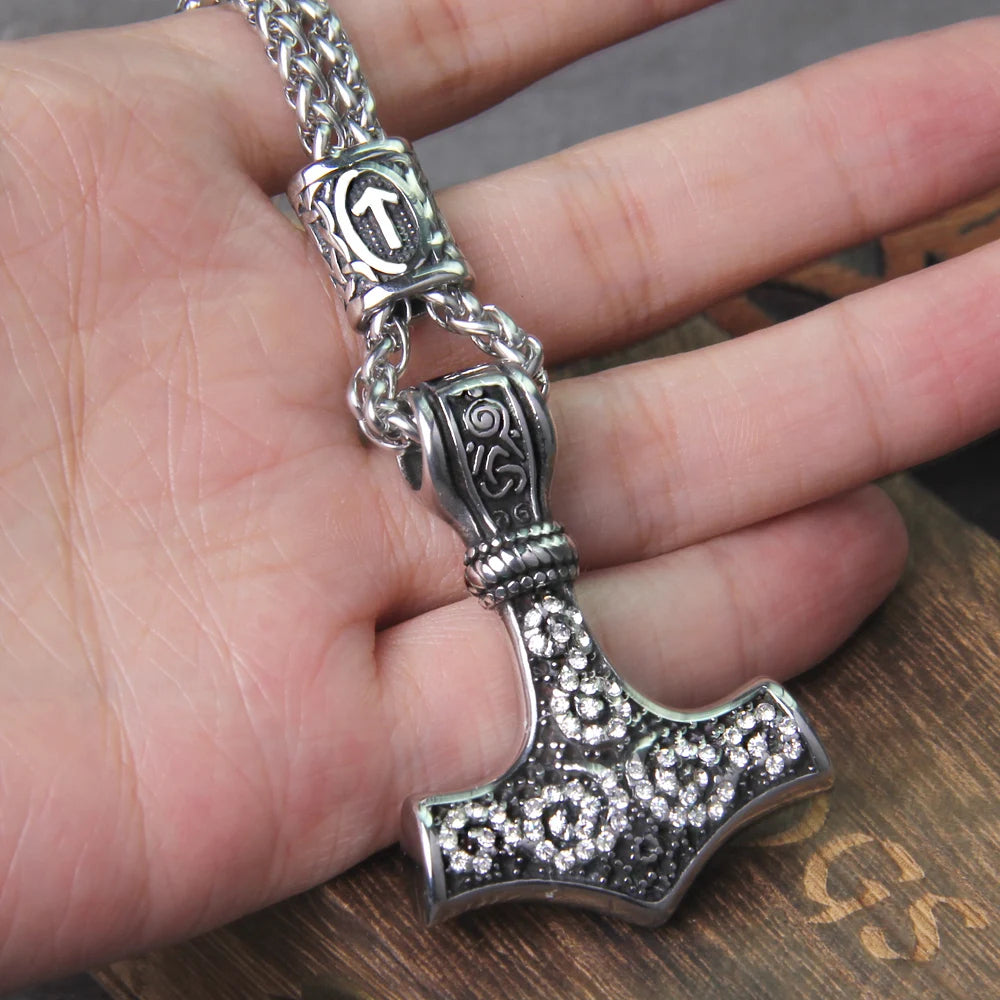Othala & Tiwaz Mjölnir - Mammen Art Engraved Thor's Hammer Viking Amulet 0 The Pagan Trader