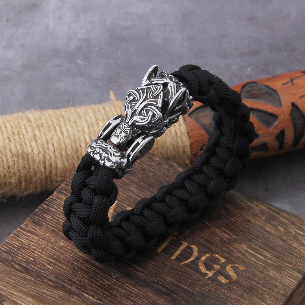 Fenrir Lokison - Handmade Paracord Vikingr Bracelet 0 The Pagan Trader