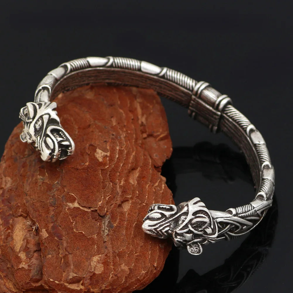 Geri and Freki Norse Viking Wolf Arm Ring The Pagan Trader