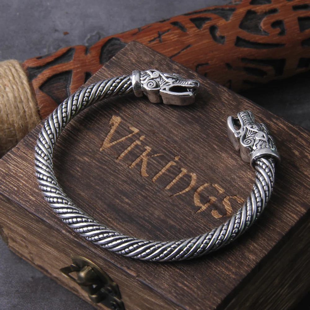 Ormeitr - Serpent Dragon Viking Bangle Arm Ring The Pagan Trader