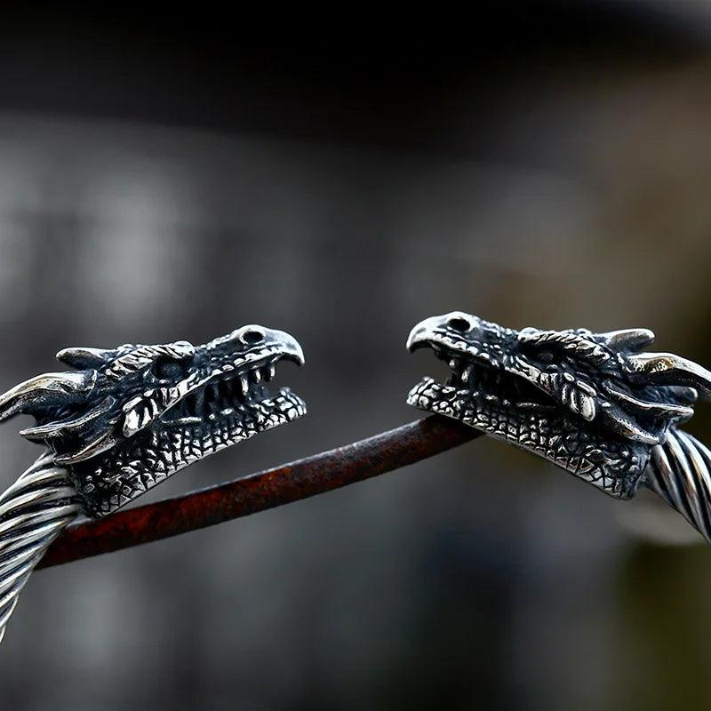 Dreki Bani - Old Norse Dragon Serpent Viking Arm Ring The Pagan Trader