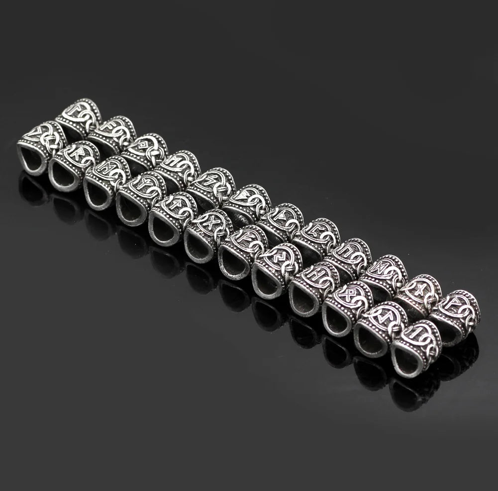 24pcs Norse Elder Futhark Rune Web of Wyrd Bead Set The Pagan Trader