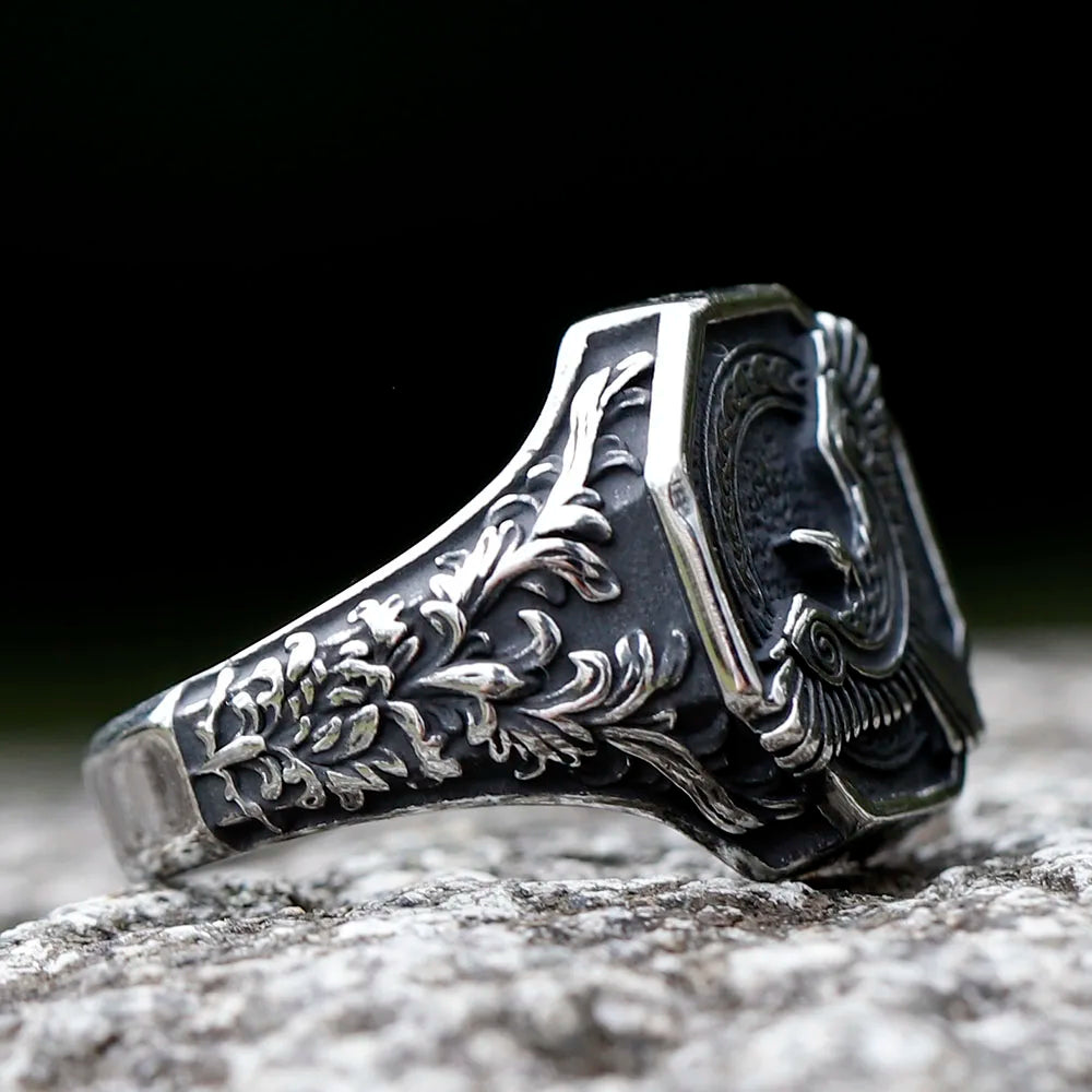 Hrafnfljúga - Norse Pagan Raven Ring The Pagan Trader