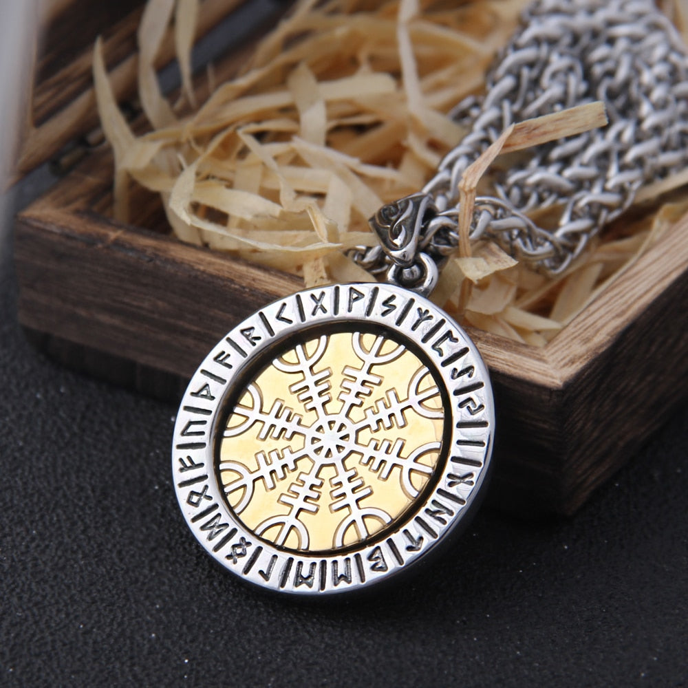 Rotating Ægishjálmr Amulet 0 The Pagan Trader