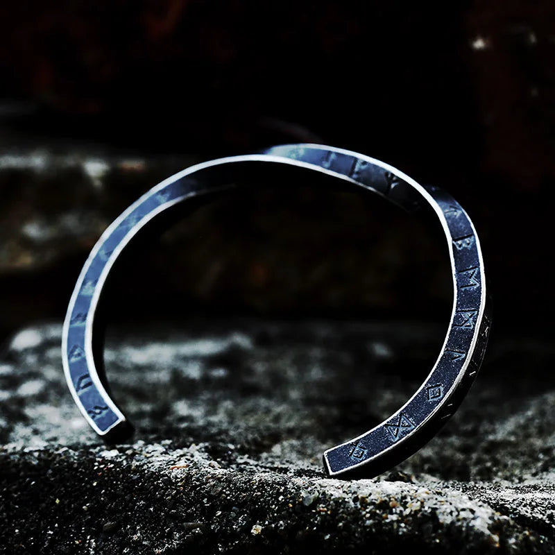 Minimalistic Elder Futhark Rune Norse Viking Arm Ring  The Pagan Trader Antique