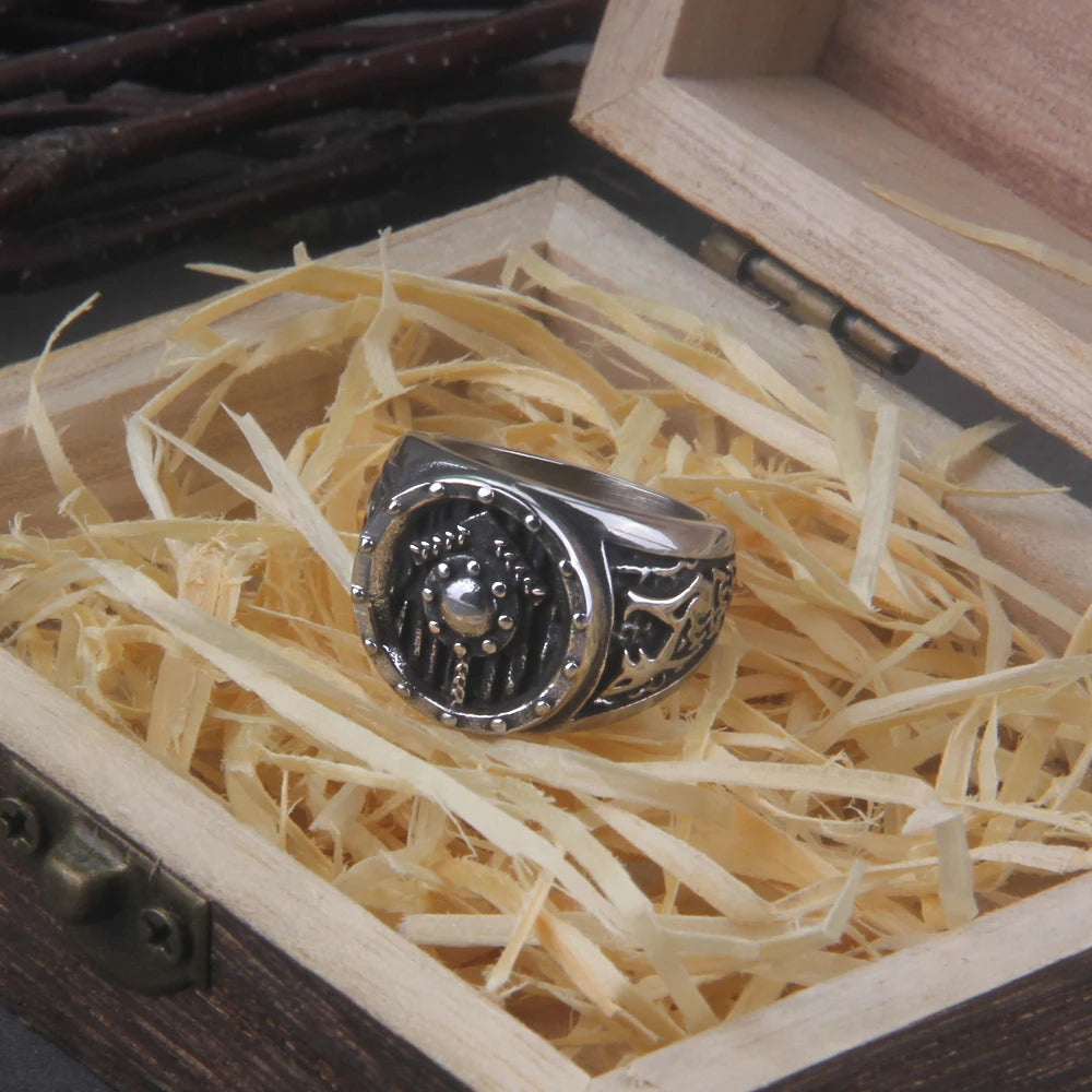 Tiwaz Rune Norse Viking Shield Ring Paganheim