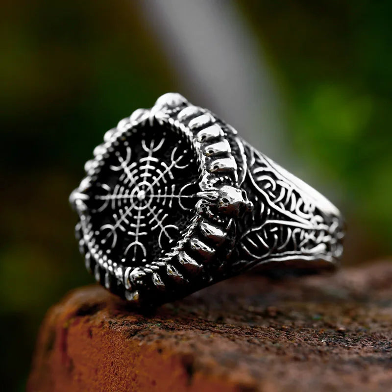 Ægishjálmr Helm of Awe Norse Pagan Ring The Pagan Trader