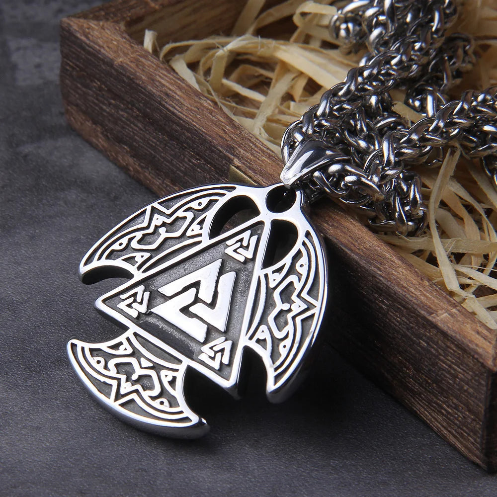 Valknut Gungnir Amulet - Viking Spearhead Necklace 0 Brokkr's Hoard