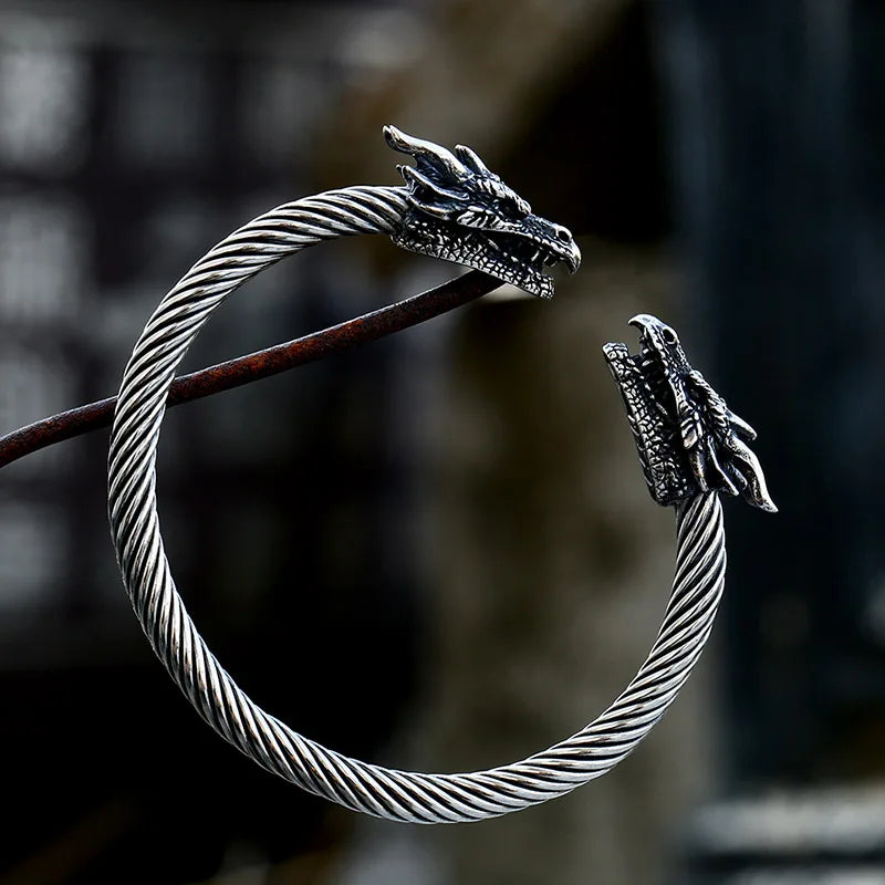 Dreki Bani - Old Norse Dragon Serpent Viking Arm Ring The Pagan Trader