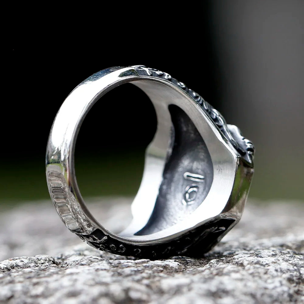 Hrafnfljúga - Norse Pagan Raven Ring The Pagan Trader