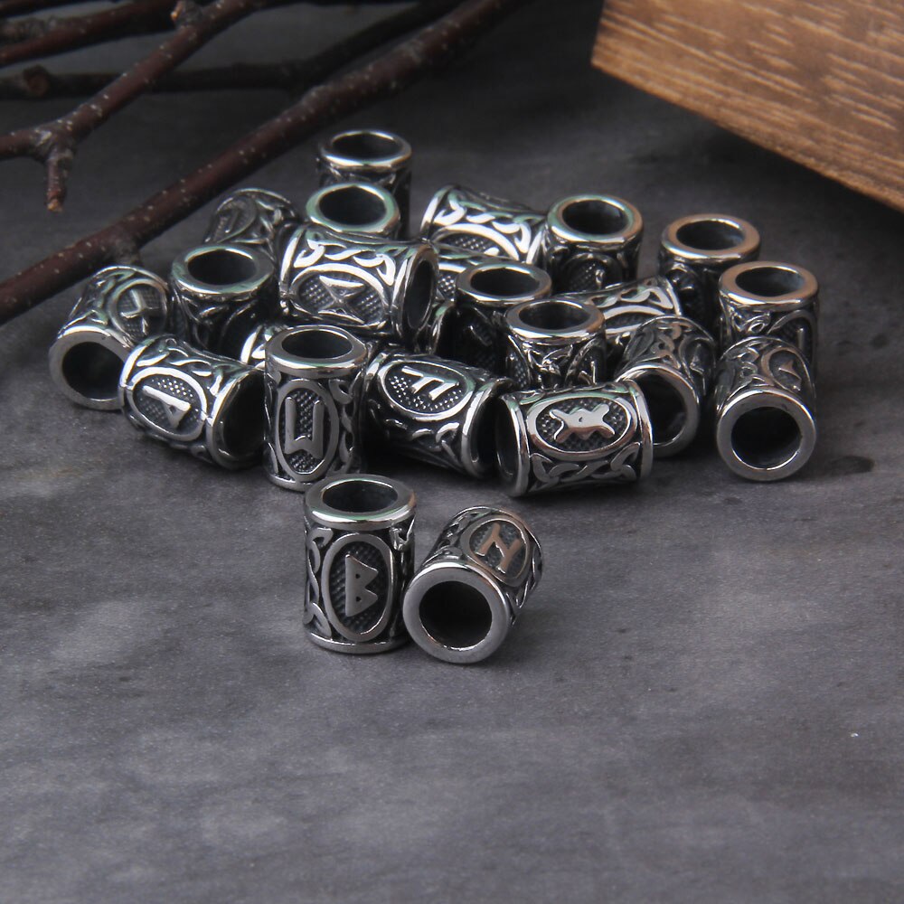 Elder Futhark Rune Beads Set of 24 0 The Pagan Trader