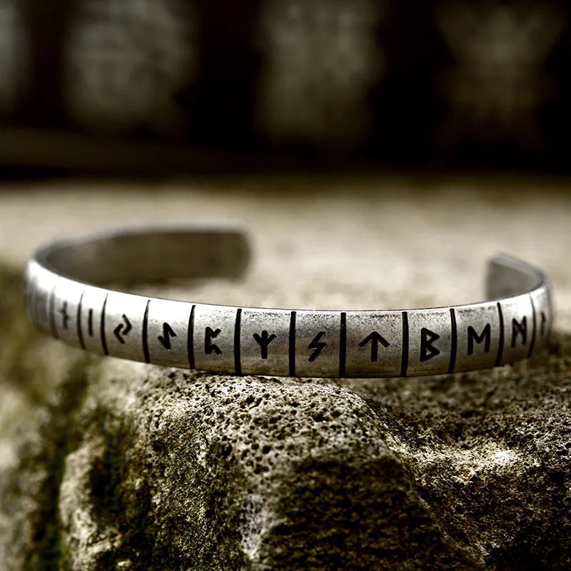 Minimalistic Elder Futhark Rune Norse Viking Arm Ring  The Pagan Trader