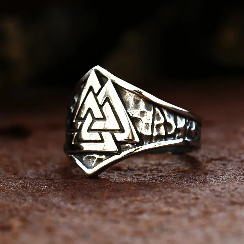 Valknut Crown Ring The Pagan Trader