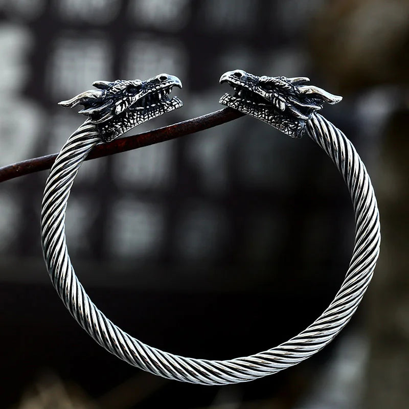 Dreki Bani - Old Norse Dragon Serpent Viking Arm Ring The Pagan Trader