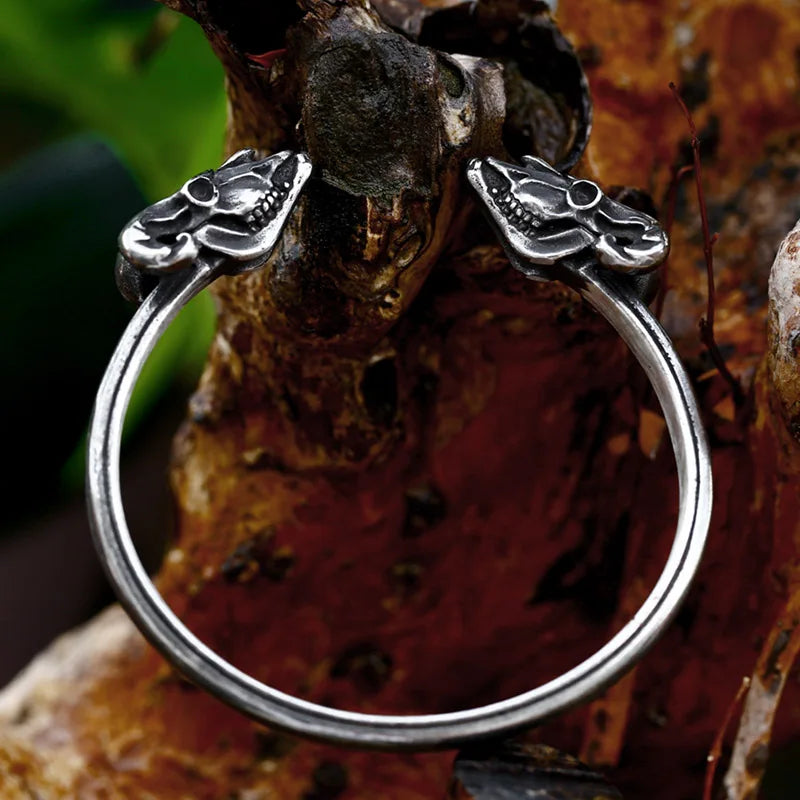 Norse Pagan Thor's Goats Skull Head Viking Arm Ring The Pagan Trader