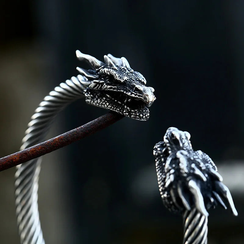 Dreki Bani - Old Norse Dragon Serpent Viking Arm Ring The Pagan Trader