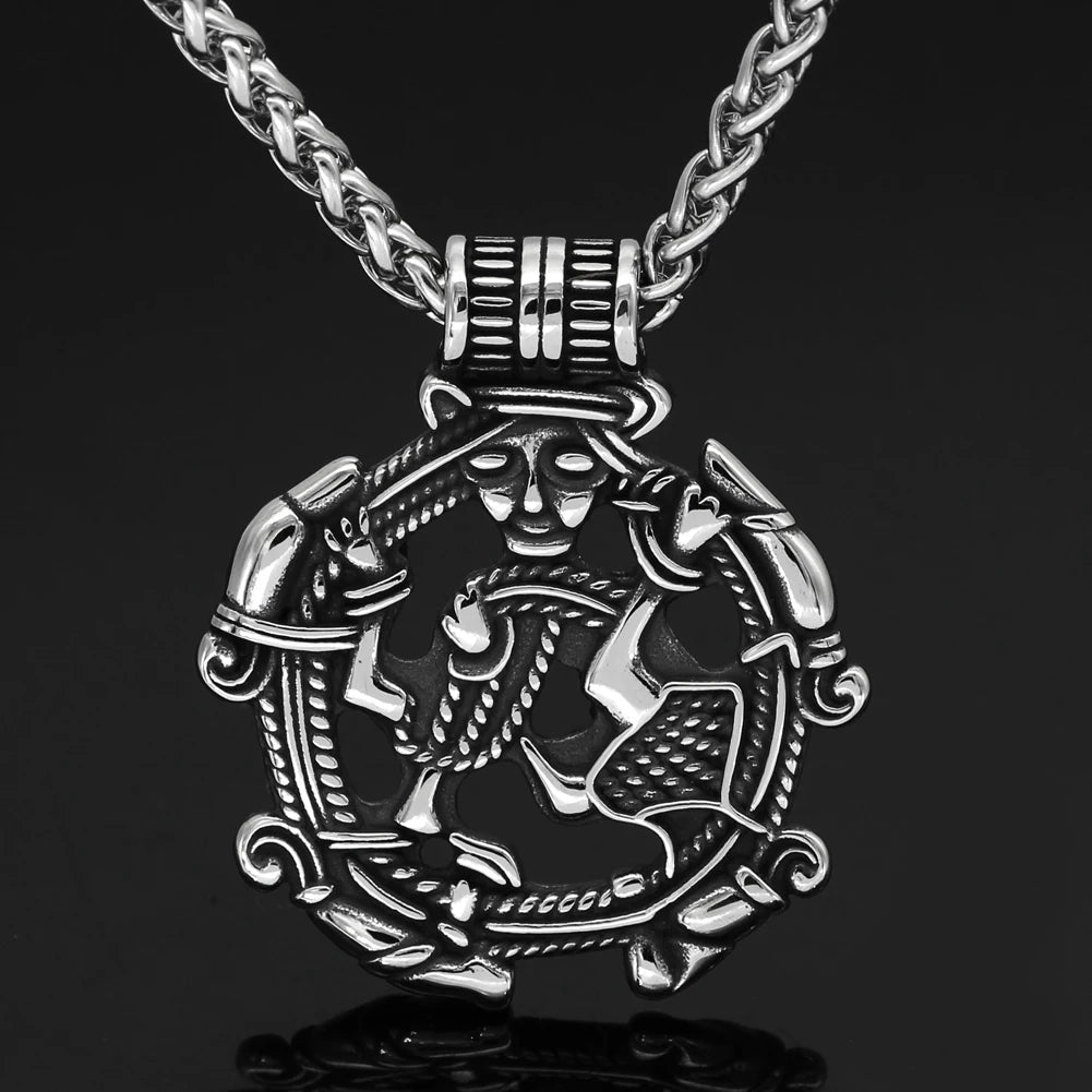 Borre Art Pagan Loki Necklace Amulet The Pagan Trader
