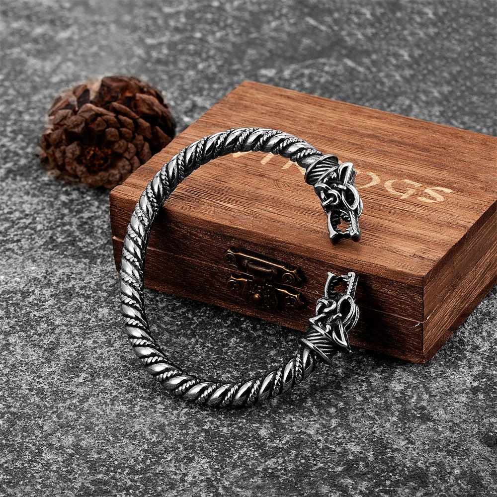 Úlfrreiði - Wolf Viking Cuff Arm Ring  The Pagan Trader