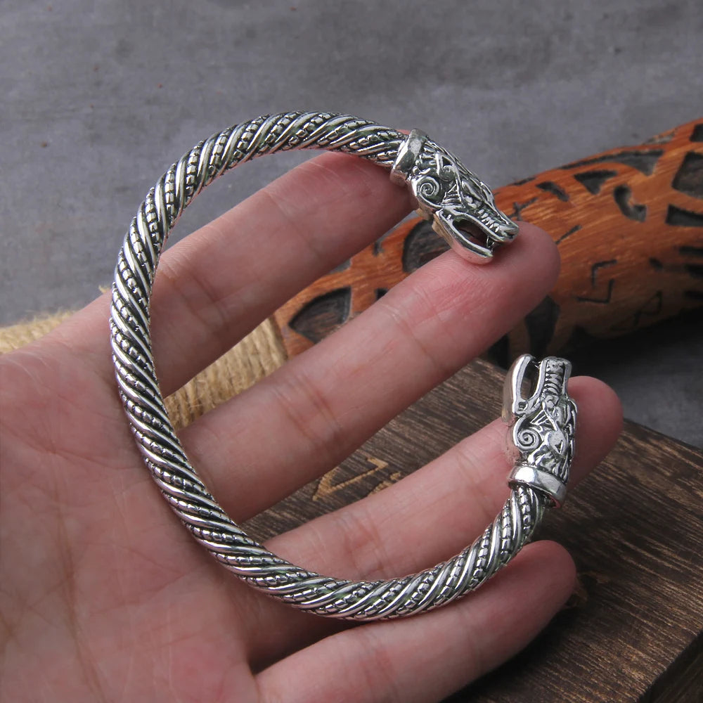 Ormeitr - Serpent Dragon Viking Bangle Arm Ring The Pagan Trader