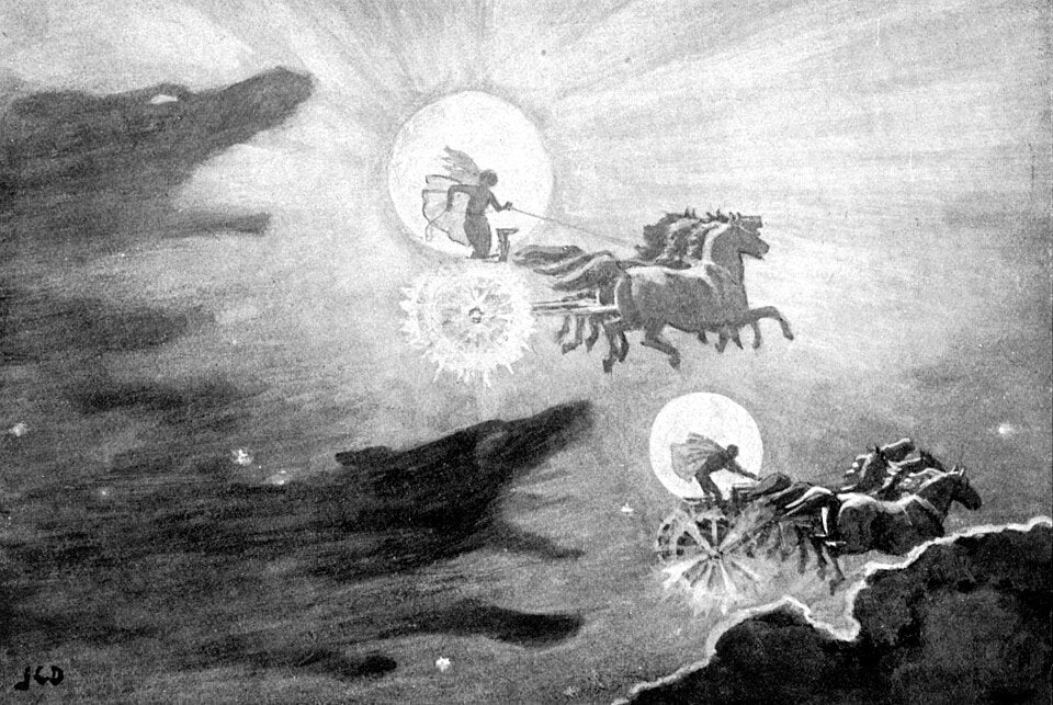 Fenrir's Offspring: Tracing Sköll and Hati Through Ancient Sources