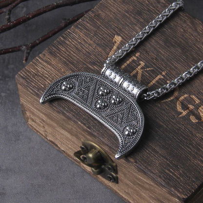 Celtic Lunula Pendant - Old Norse & Irish Crescent Moon Amulet 0 The Pagan Trader   