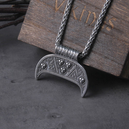Celtic Lunula Pendant - Old Norse & Irish Crescent Moon Amulet 0 The Pagan Trader   