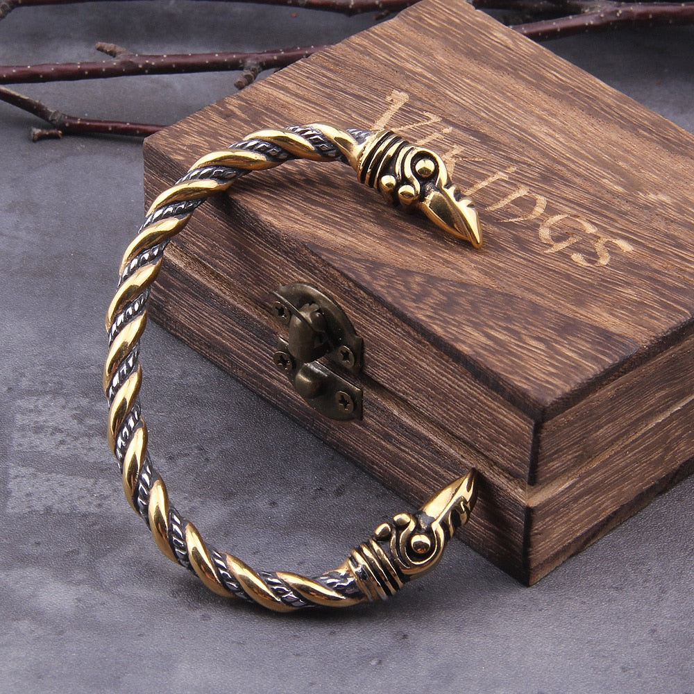 Hrafnheimr - Viking Raven Oath Ring 0 The Pagan Trader Style 4 18cm (Adjustable) 