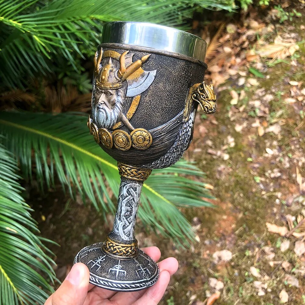 Odin Vegvísir Drakkar Goblet  The Pagan Trader   