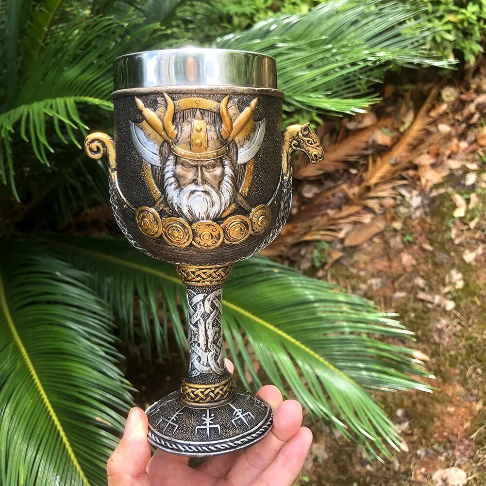 Odin Vegvísir Drakkar Goblet  The Pagan Trader   