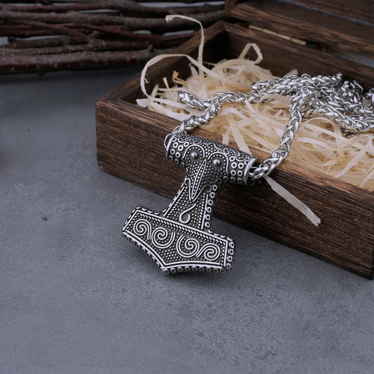 Skåne Raven Mjölnir - Historical Thor's Hammer Replica Viking Amulet  The Pagan Trader   