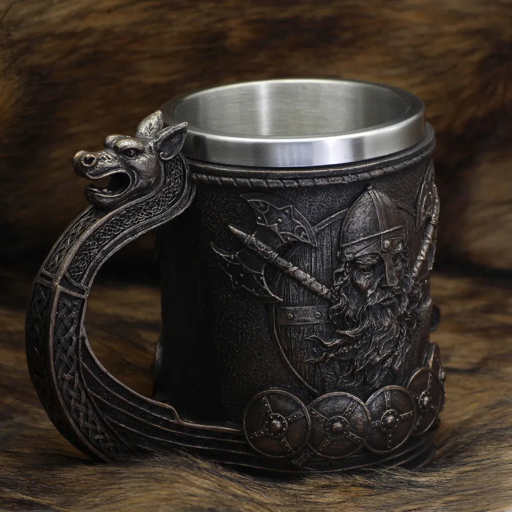 The Drakkar Warship - Viking Tankard  The Pagan Trader   