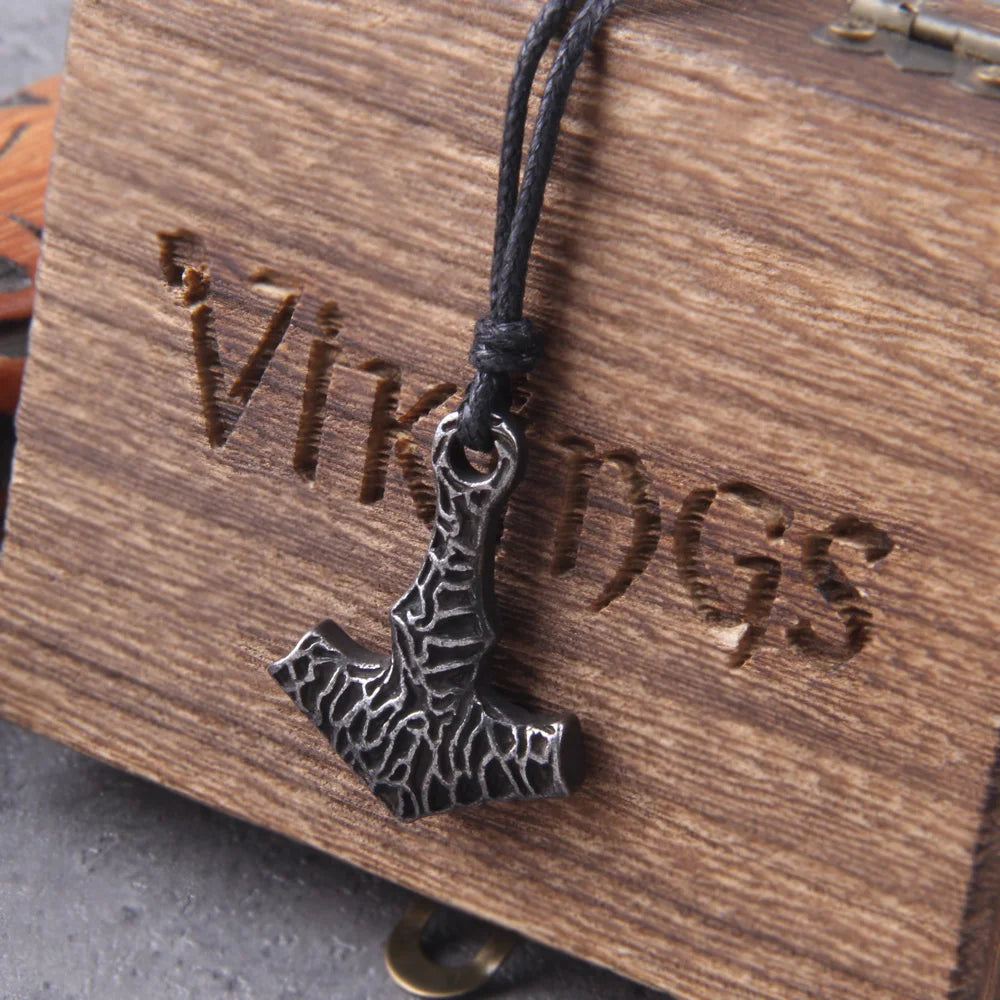 Aged Mjölnir pendant with an ancient look