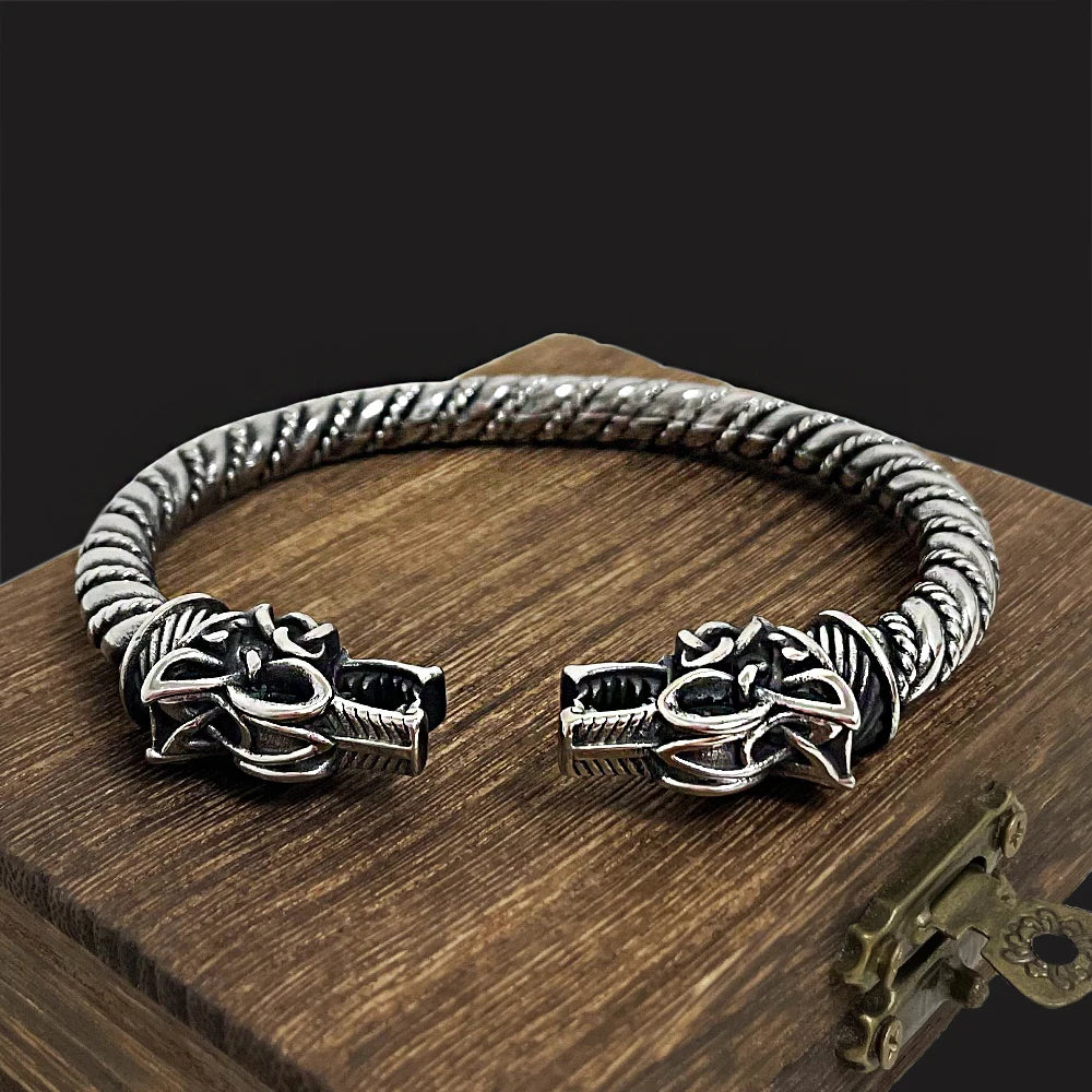 Úlfrreiði - Wolf Viking Cuff Arm Ring  The Pagan Trader   