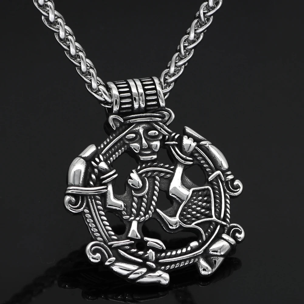 Borre Art Pagan Loki Necklace Amulet  The Pagan Trader   