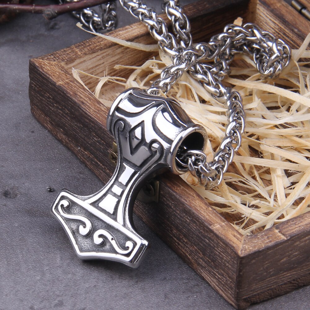 Celtic Knot Triquetra Mjölnir - Thor's Hammer Necklace 0 The Pagan Trader   