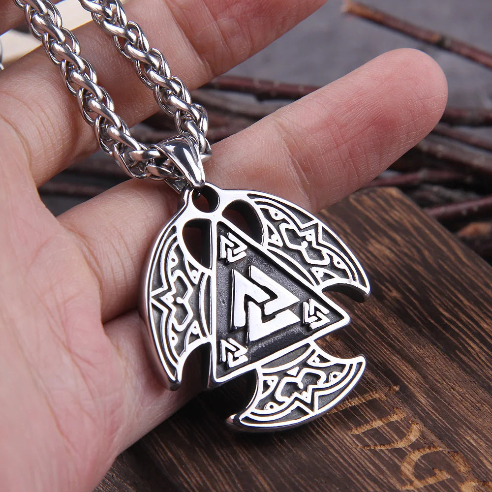 Valknut Gungnir Amulet - Viking Spearhead Necklace 0 Brokkr's Hoard   