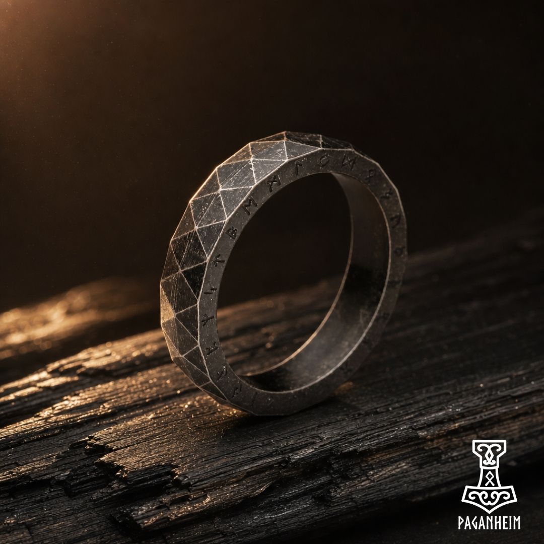 Elder Futhark ring representing early Germanic craftsmanship and symbolism
