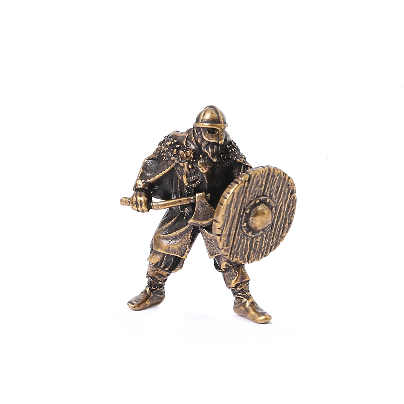 Norse-inspired crafting bead featuring a Viking warrior in battle gear.