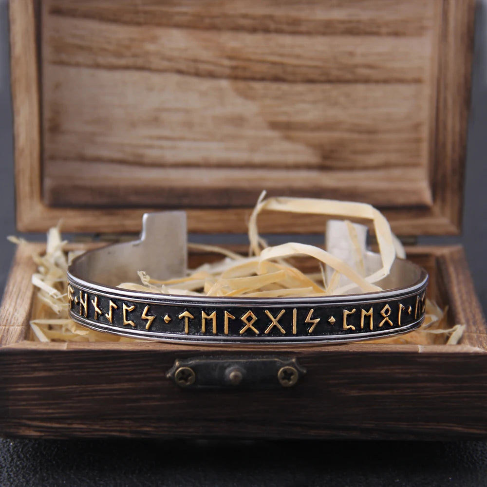 Elder Futhark Norse Viking Arm Ring Bangle  Paganheim   