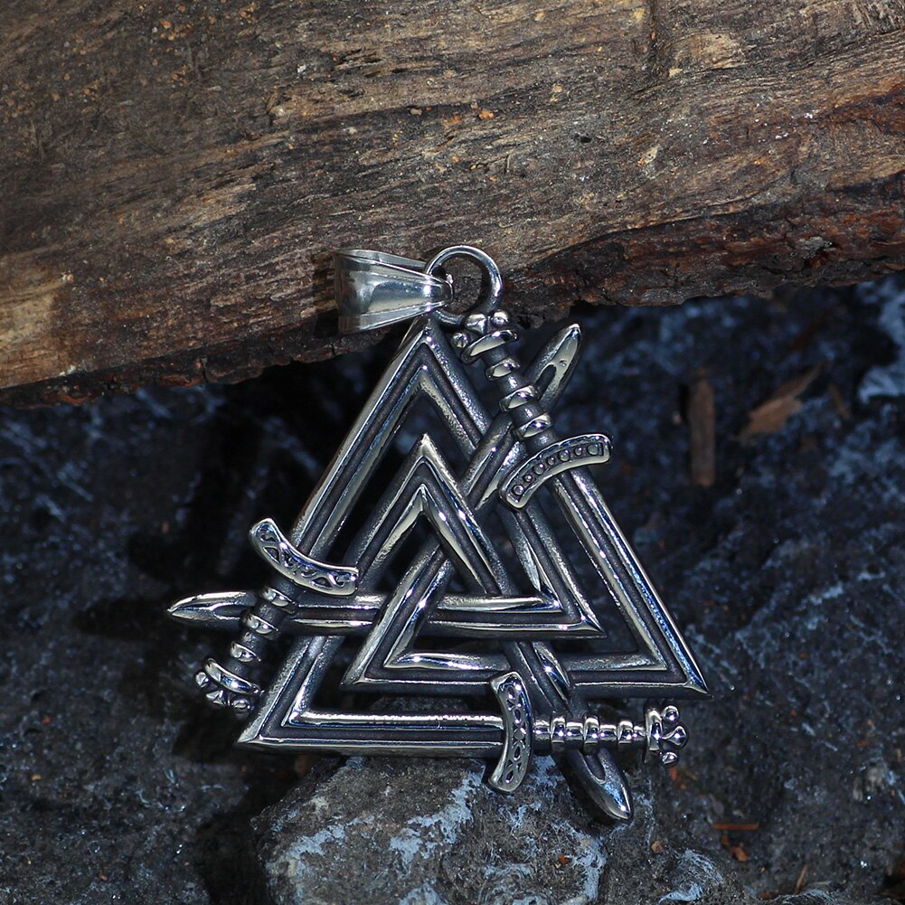 Sword Molten Valknut Amulet 0 The Pagan Trader   