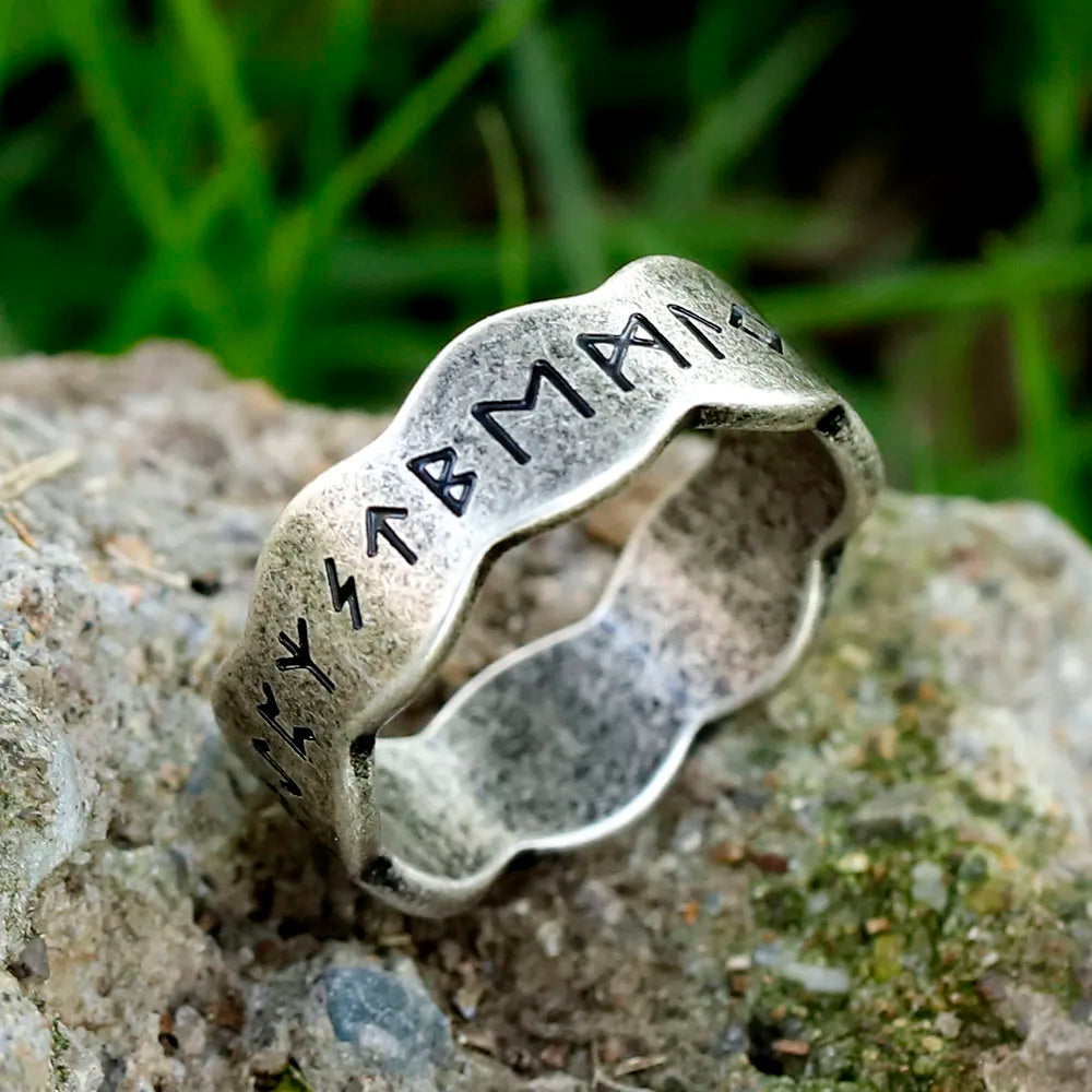 Elder Futhark Viking Crown Ring | Old Norse, Pagan & Scandinavian ...