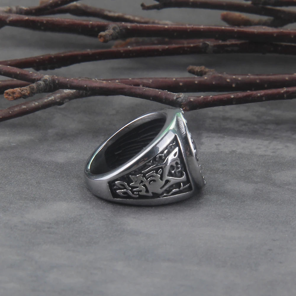 Tiwaz Rune Norse Viking Shield Ring  Paganheim   