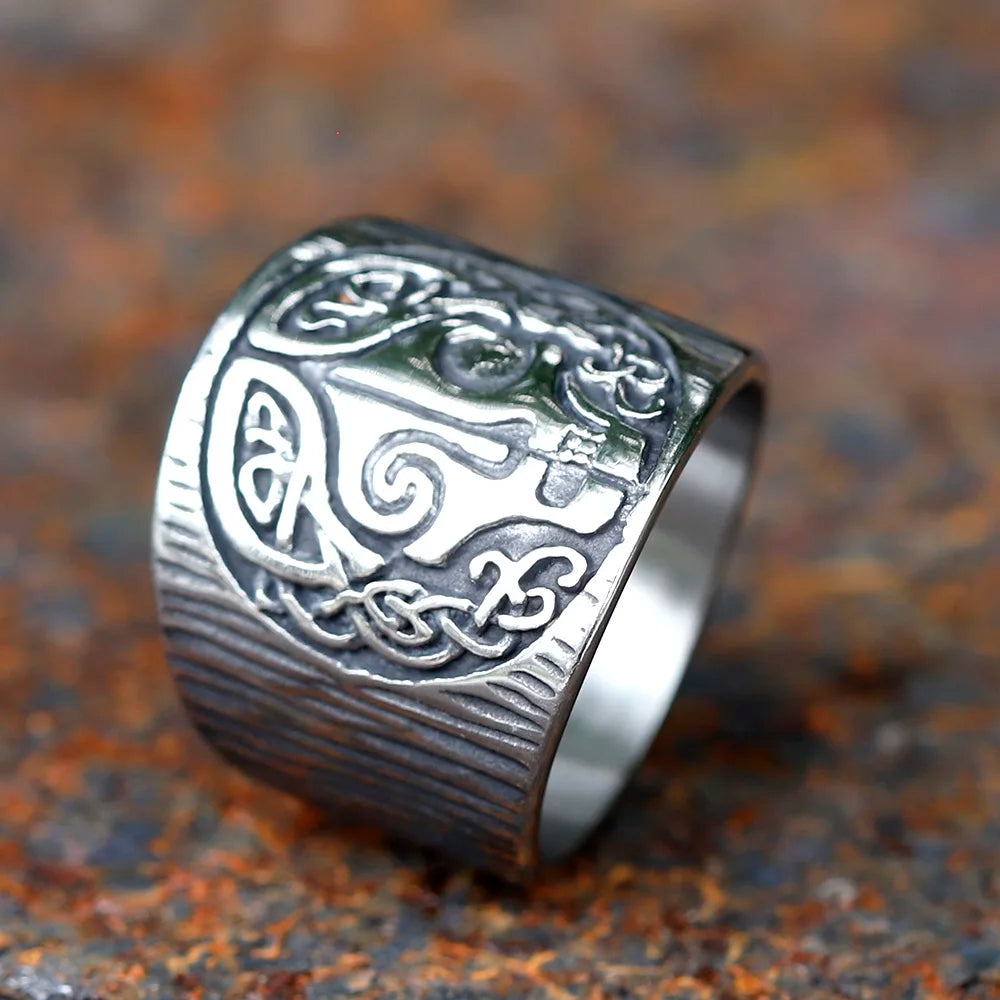 Hel ring embodying the profound symbolism of Norse mythology