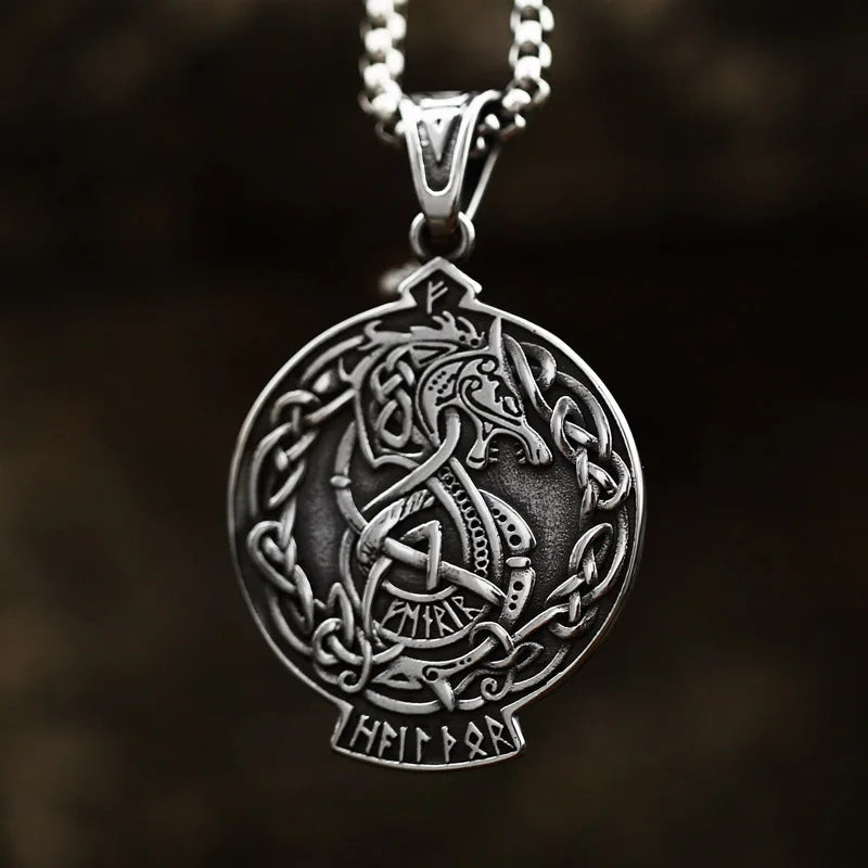 Odin Ringerike Style Norse Viking Ringerike Dragon Wyrm Pendant | Pagan Jewelry – Paganheim