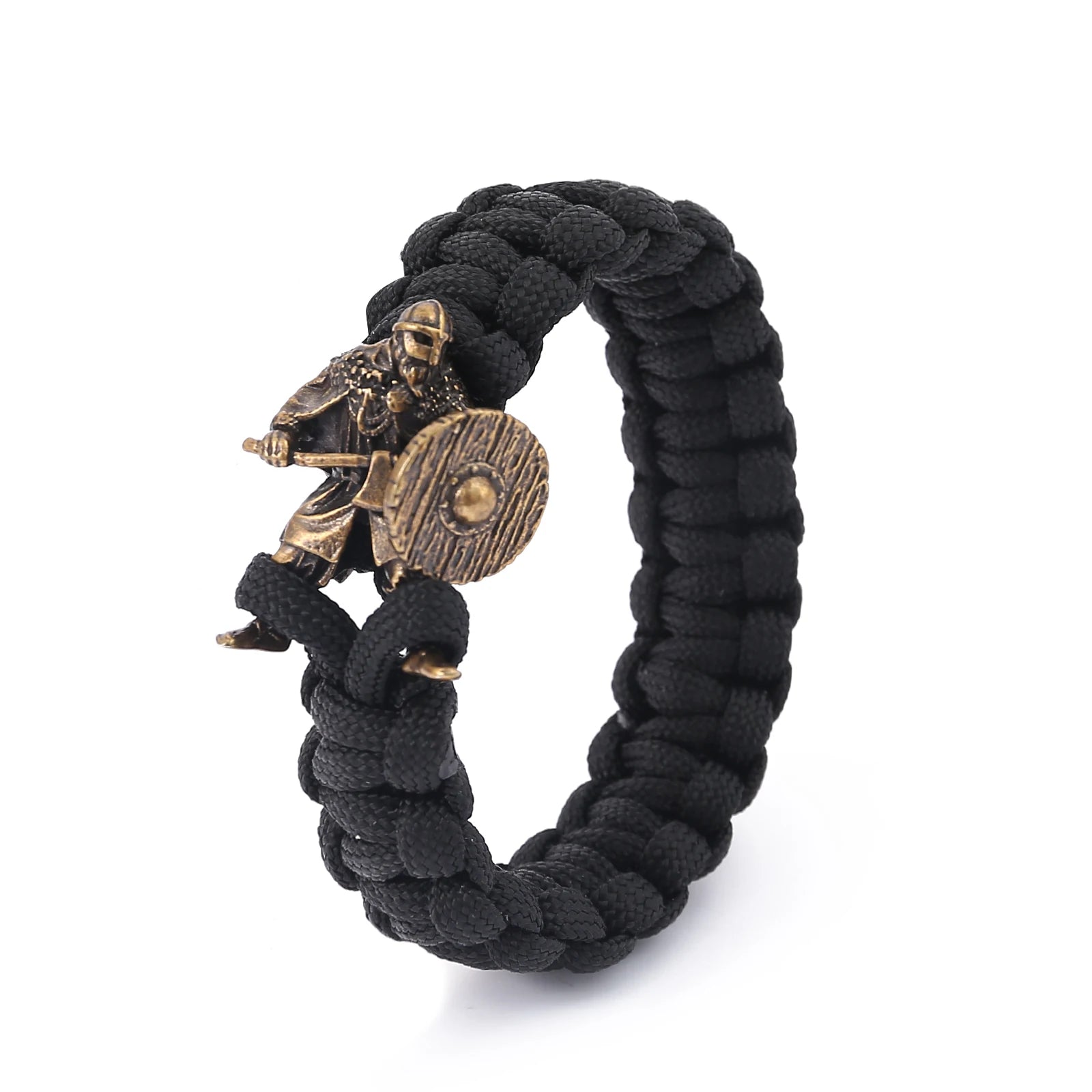 Bracelet with a bead shaped like a Norse warrior.